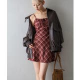 チェック切替ミニキャミワンピース | SpRay | 詳細画像2 