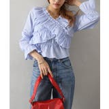 ストライプクロスフリルブラウス | SpRay | 詳細画像2 