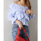 ストライプクロスフリルブラウス | SpRay | 詳細画像4 