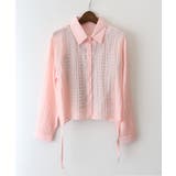 ピンク | 【2点セット】ボーダータンクトップサイドシャーリングシャツセット | SpRay