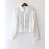 ホワイト | 【2点セット】ボーダータンクトップサイドシャーリングシャツセット | SpRay