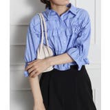 フリル5分袖クロップドシャツ | SpRay | 詳細画像22 