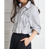 フリル5分袖クロップドシャツ | SpRay | 詳細画像29 