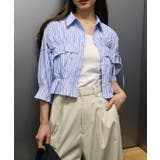 フリル5分袖クロップドシャツ | SpRay | 詳細画像4 