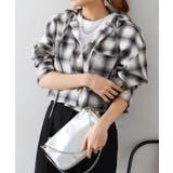 ホワイト×ブラック | フードショートチェックシャツ | SpRay