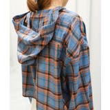 フードショートチェックシャツ | SpRay | 詳細画像14 