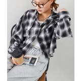 ブラック×ホワイト | フードショートチェックシャツ | SpRay