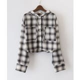 フードショートチェックシャツ | SpRay | 詳細画像18 