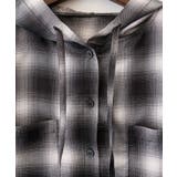 フードショートチェックシャツ | SpRay | 詳細画像20 