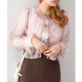 ピンク | シアーリボン2WAYブラウス | SpRay