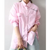 ピンク/ホワイト | 刺繍シャツ | SpRay