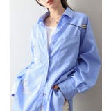 ブルー/ホワイト | 刺繍シャツ | SpRay