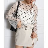 キャミ付フロッキードットロングスリーブ | SpRay | 詳細画像10 