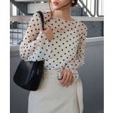 キャミ付フロッキードットロングスリーブ | SpRay | 詳細画像14 