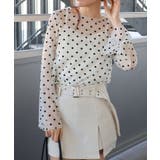 キャミ付フロッキードットロングスリーブ | SpRay | 詳細画像15 