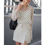 キャミ付フロッキードットロングスリーブ | SpRay | 詳細画像16 