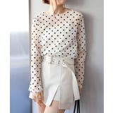 キャミ付フロッキードットロングスリーブ | SpRay | 詳細画像17 