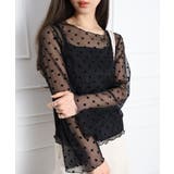 キャミ付フロッキードットロングスリーブ | SpRay | 詳細画像23 