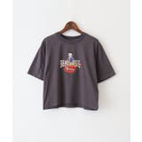 チャコールグレー | BETTYプリントショート丈Tシャツ | SpRay