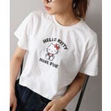 オフホワイト | KITTYプリントショート丈Tシャツ | SpRay
