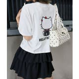 KITTYプリントショート丈Tシャツ | SpRay | 詳細画像35