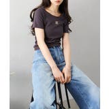 テレコ刺繍モチーフTシャツ | SpRay | 詳細画像14