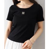 テレコ刺繍モチーフTシャツ | SpRay | 詳細画像17