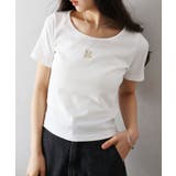 テレコ刺繍モチーフTシャツ | SpRay | 詳細画像2