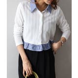 チェック切替フェイクレイヤードカーディガン | SpRay | 詳細画像8 