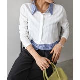 チェック切替フェイクレイヤードカーディガン | SpRay | 詳細画像10 