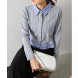 チェック切替フェイクレイヤードカーディガン | SpRay | 詳細画像16 