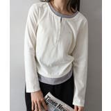 アイボリー | 配色ヘンリーフェイクレイヤード | SpRay