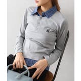 グレー | テレコｘチェックレイヤードスキッパー | SpRay