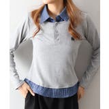 テレコｘチェックレイヤードスキッパー | SpRay | 詳細画像3 