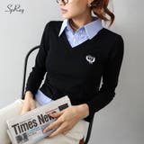 テレコｘストライプレイヤードプルオーバー | SpRay | 詳細画像1 