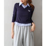 テレコｘストライプレイヤードプルオーバー | SpRay | 詳細画像14 