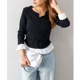 ブラック | 裾フリルキーネック | SpRay