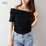 オフショル5分袖トップス | SpRay | 詳細画像1 