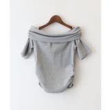 グレー | オフショル5分袖トップス | SpRay