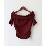 ボルドー | オフショル5分袖トップス | SpRay