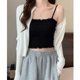 ブラック | シャーリングカップ付ベアトップ | SpRay