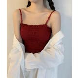 シャーリングカップ付ベアトップ | SpRay | 詳細画像14 