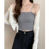 シャーリングカップ付ベアトップ | SpRay | 詳細画像2 