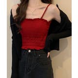 レッド | シャーリングカップ付ベアトップ | SpRay