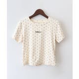 ドットロゴ半袖刺繍トップス | SpRay | 詳細画像14 