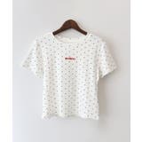ドットロゴ半袖刺繍トップス | SpRay | 詳細画像17 