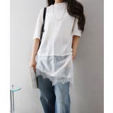 すそレースショートスリーブTシャツ | SpRay | 詳細画像9