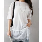 すそレースショートスリーブTシャツ | SpRay | 詳細画像7