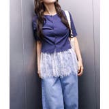 テレコレース付5分袖カーディガンアンサンブル | SpRay | 詳細画像34