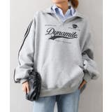 グレー | 袖ラインロゴハーフZIP | SpRay